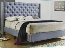 Load image into Gallery viewer, "G103"- Beige Fabric Queen Upholstered Bed