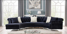 Load image into Gallery viewer, The ultimate look, Velvet tufted 4-pc Sectional
