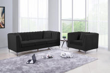 Load image into Gallery viewer, "Sizzling Summer-Hot Deal"-2-pc Velvet grey Sofa/Love Seat