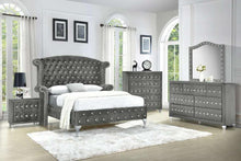 Load image into Gallery viewer, ''DB-0126'' -  5-PC Queen Velvet Bedroom Set (''Reduced-Price Alert'')