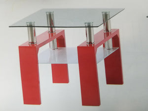 # 320 Black/Glass Rectangular Coffee Table