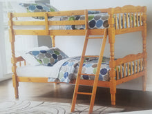 Load image into Gallery viewer, Hardwood sturdy Twin/Twin Bunk Bed in Honey Pine or in White