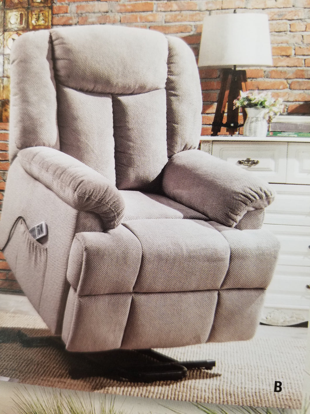Easy-to-use and convenient Power Recliner with Lift and Massage features