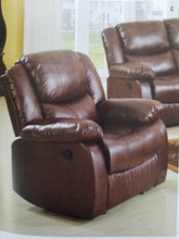 Load image into Gallery viewer, Great size, Brown Bonded Leather Match Recliner