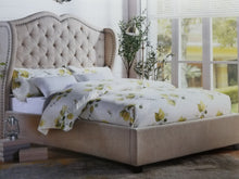 Load image into Gallery viewer, &quot;BUP-139H&quot;- Beige Queen Upholstered Bed