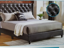 Load image into Gallery viewer, Luscious Black Queen Upholstered Bed
