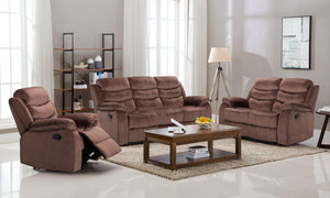 "Nova" 3-pc reclining sofa/Love seat/Chair set