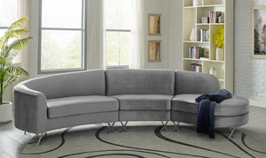 In Superior quality Velvet fabric, this Sectional is a modern marvel for a relaxing seating experience