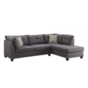 Great 2-PC L-Shape Sectional in Light Charcoal color 