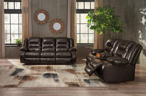 ''TS-0518'' - 2-PC Leather Manual Motion Living Room Set